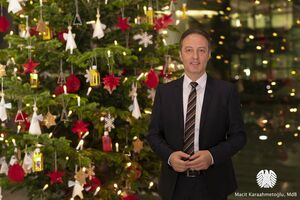 Weihnachtsbaum im Bundestag; Foto: Maurice Weiss