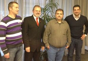 Der neue Vorstand (auf dem Bild fehlt Atilla Ihtiyar (dienstlich verhindert))